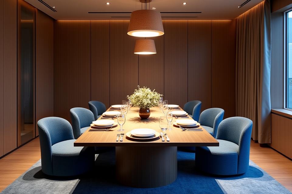 세련되고 독립적인 분위기의 프라이빗 다이닝룸