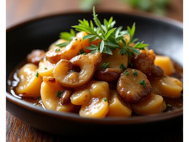 가을 버섯과 전복으로 풍성하게 차려진 가을 요리