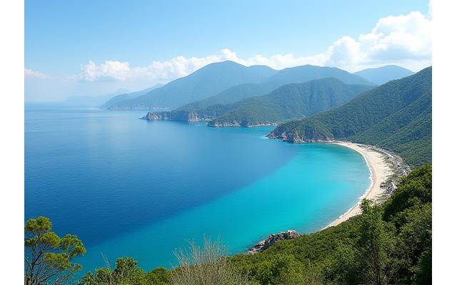 설악산과 동해 파노라마 전경