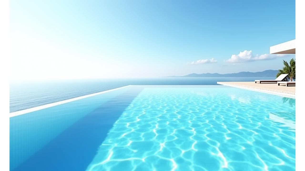 바다와 이어진 인피니티 힐링 풀